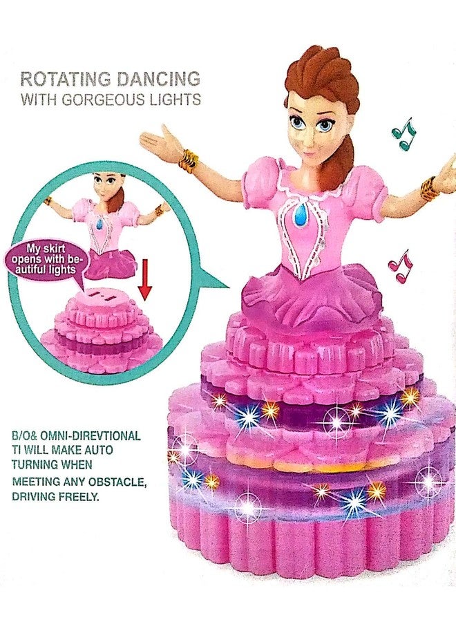 Globular Angal Girl with 360 Rotation 3 d Light and Musical Sound, Dancing Rotating Musical Fairy Princes Angal Doll for Kids (Any one Design Send) - Image 3